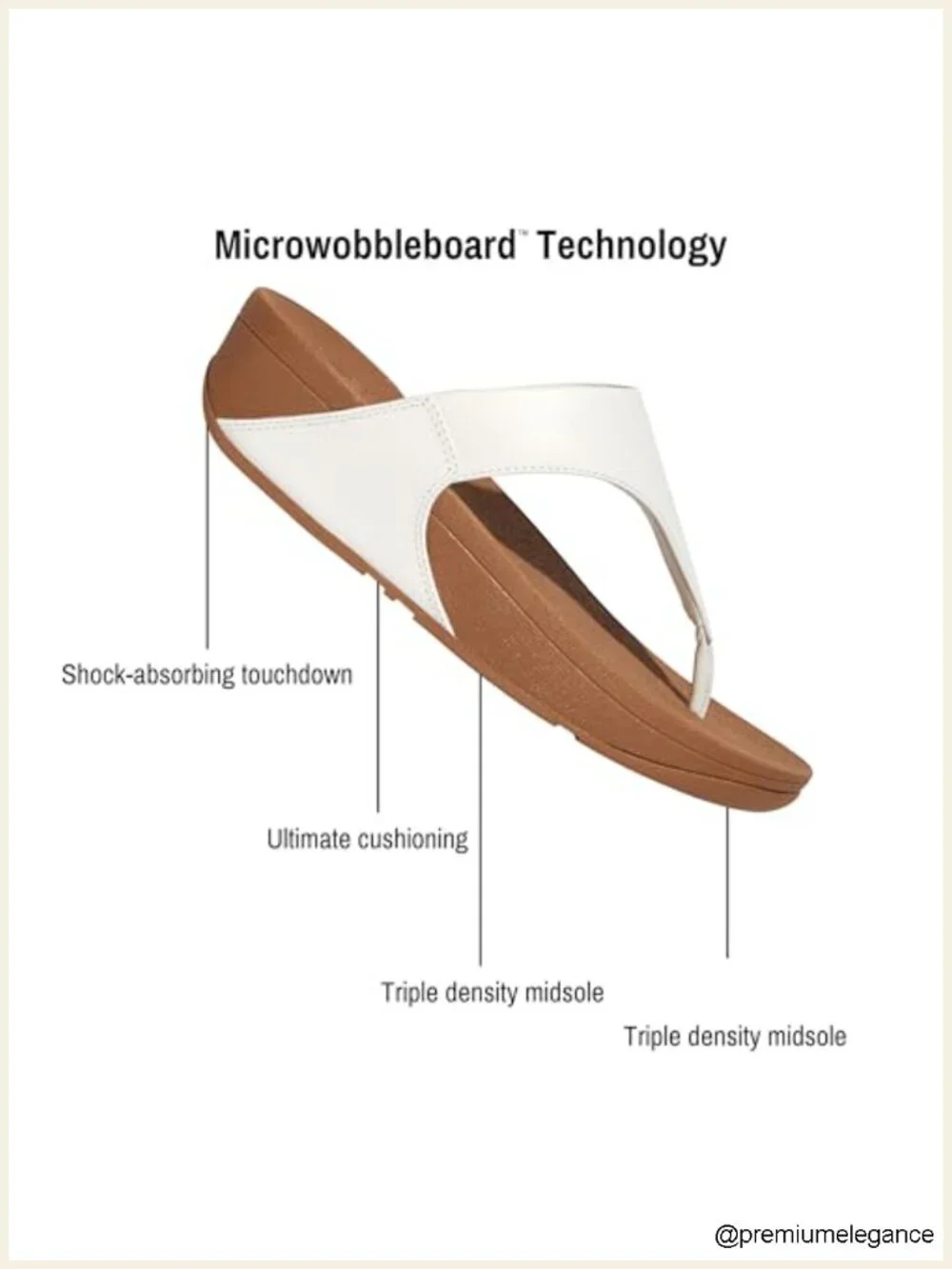 Metallic Leather Flip-Flop Sandals with Arch Support - Women's